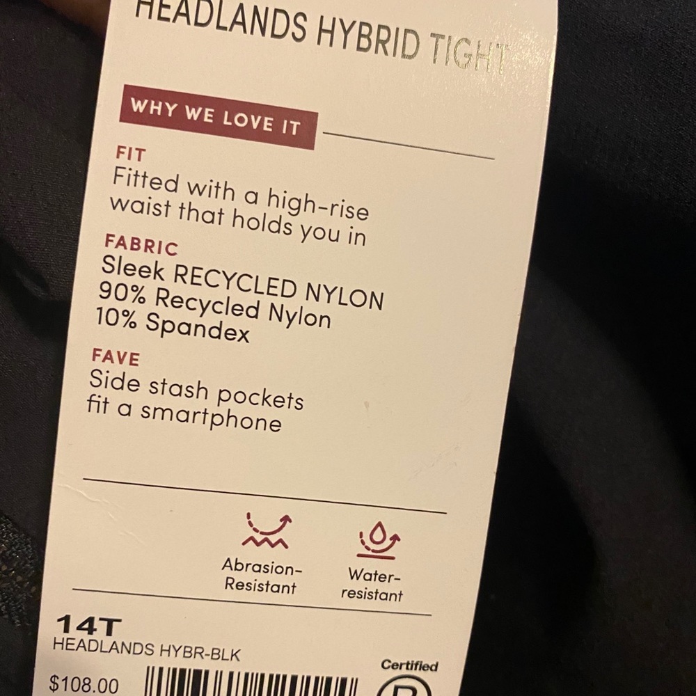 Athleta Headlands Hybrid Tight Hiking Pants - Picture 7 of 8
